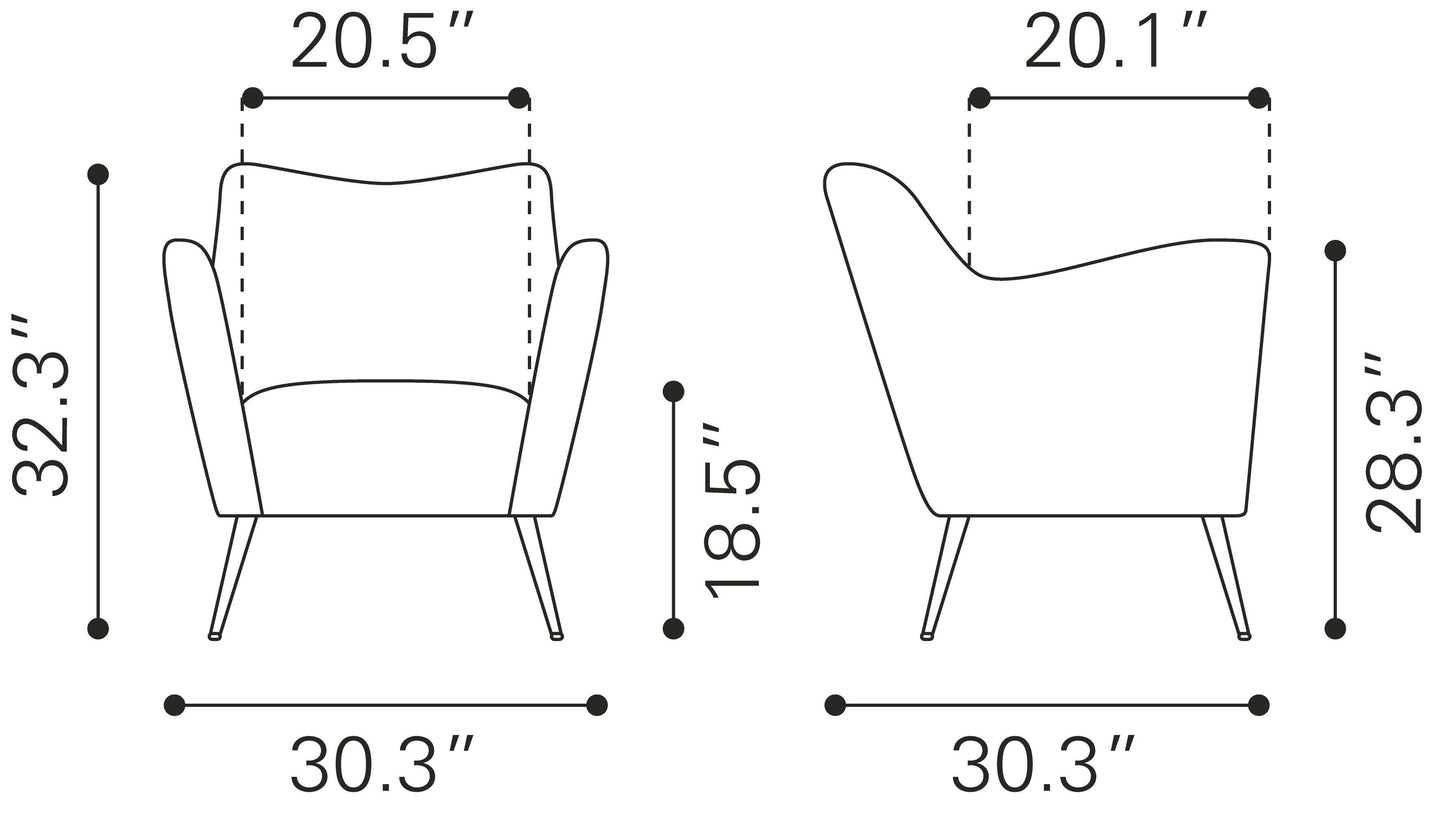 Zoco Accent Chair Espresso