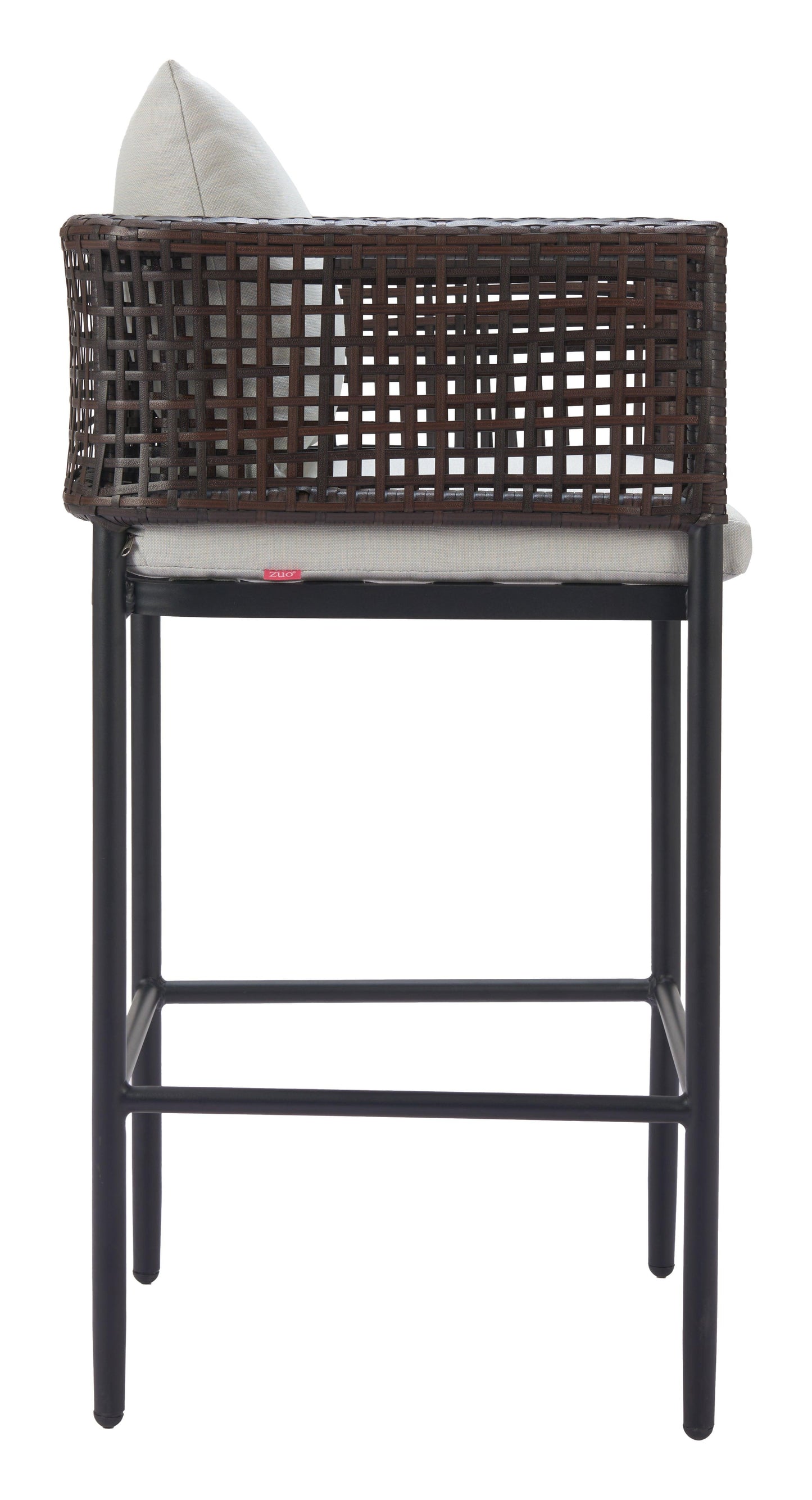 Palm Paradise Barstool Gray