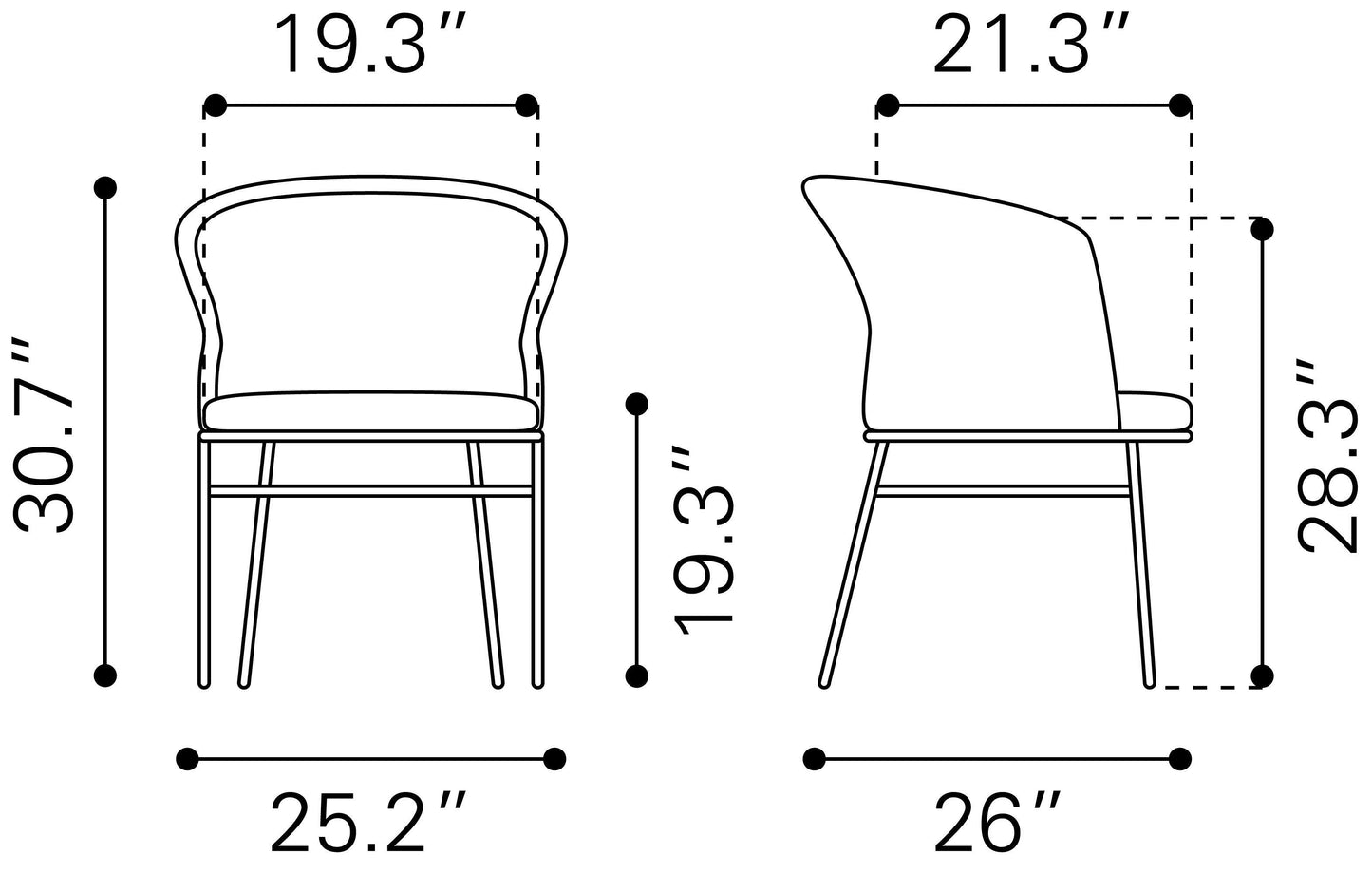 Freycinet Dining Chair (Set of 2) Natural