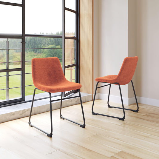 Smart Dining Chair (Set of 2) Burnt Orange