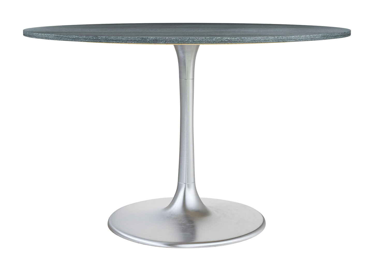 Metropolis Dining Table Gray & Silver